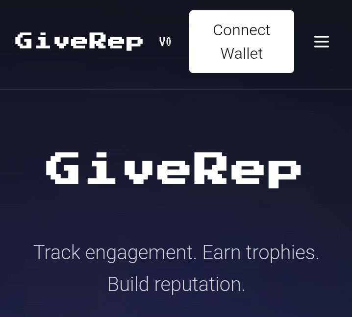 Have you connected your wallet on <a href="/GiveRep/">GiveRep</a> ?