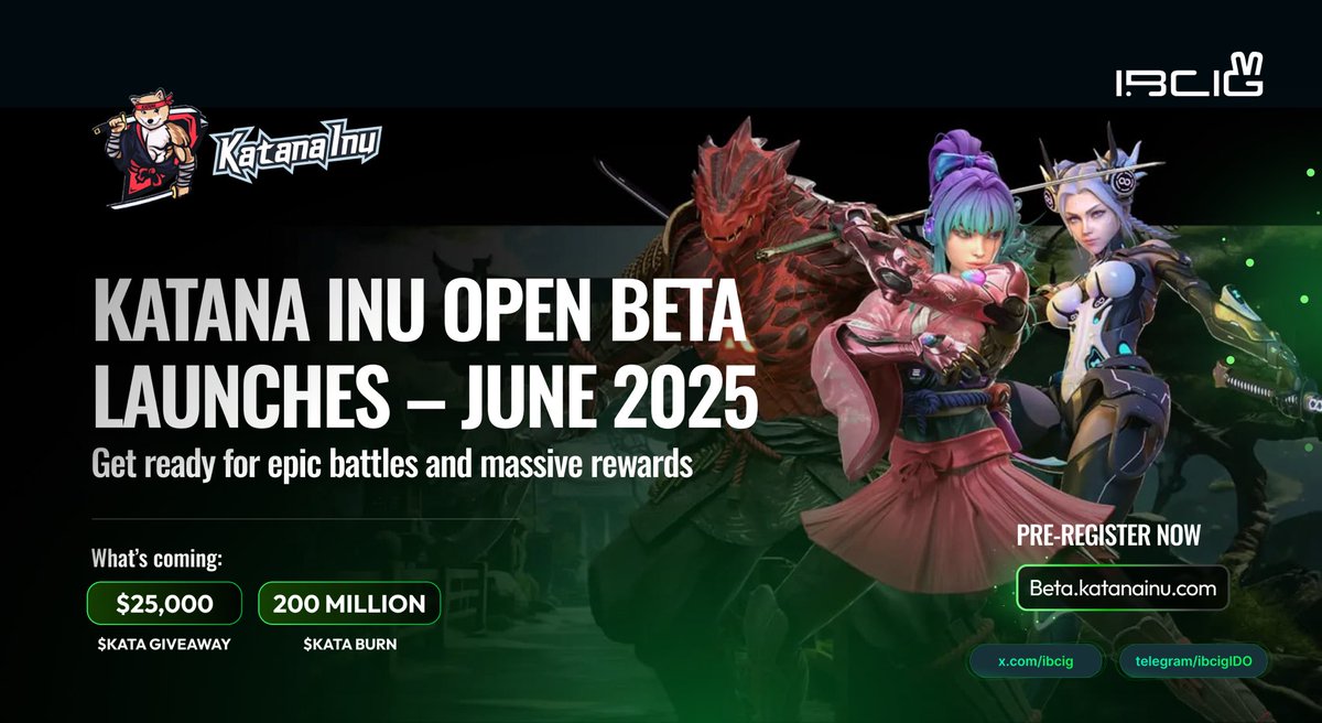 Just watched $KATA game trailer, goosebumps! With Open Beta dropping this June, feels like GameFi might be cooking again. Huge respect to @KatanaInu team for grinding it out all these years and finally bringing the vision to life. 

You didn’t just launch a game, you dropped