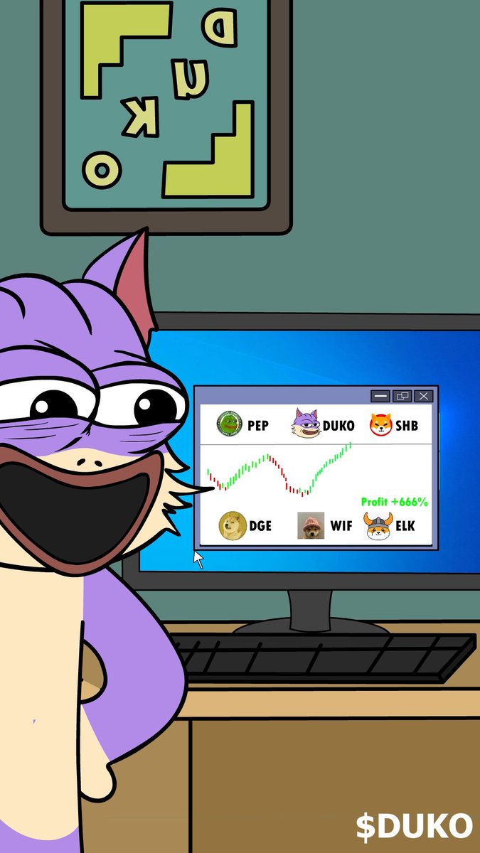 When you realize that $DUKO has the potential to become one of the top memecoins by market cap 💜🐶

Time will tell. 👀⏳