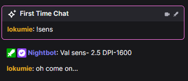 I have a fake sense command for the bots that just go into stream and take the sense and never come back, and this gotta be by far the best reaction😭