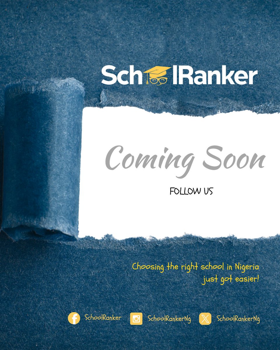 SchoolRankerNG's tweet photo. Choosing the right school in Nigeria just got easier! 🎓 Welcome to SchoolRanker—a platform where parents, students, and teachers can share honest reviews and rank schools. Follow us to stay updated as we build our platform! #SchoolRanker #schoolreviews #nigerianparents https://t.co/hoWAS00v8t