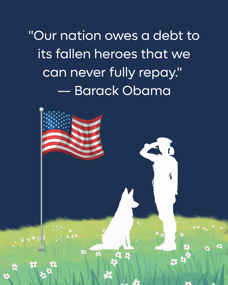 Today, we pay tribute to our fallen heroes whose courage and sacrifice will forever shape our nation. We will never be able to commemorate their bravery enough ❤️ #MemorialDay