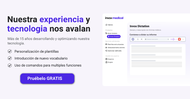 invoxmedical's tweet photo. ¿Fatigado después de horas escribiendo informes?

 🎤 Con Invox Dictation, dictas de forma natural y el software se encarga del resto.

 Menos carga, más enfoque en el diagnóstico.