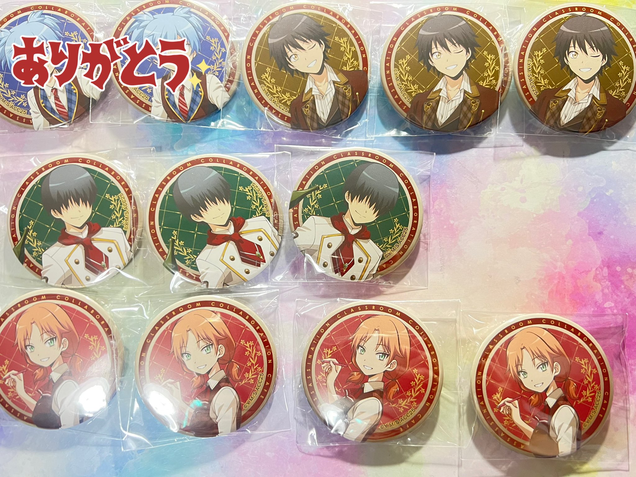 暗殺教室 スイパラ スイーツパラダイス 缶バッジ え だ @土日発送 on X: 