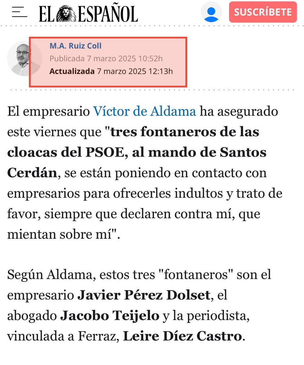 Nah, era un reportaje de investigación