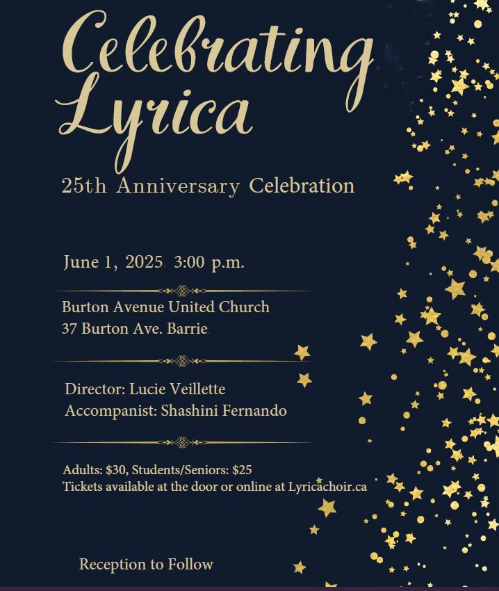 I look forward to being in #Barrie this Sunday! Lyrica Chamber Choir celebrates their anniversary and premieres a new choral composition they commissioned me to compose for them featuring text by Barrie’s poet laureate, Ty the Poetess.

eventbrite.ca/e/lyrica-chamb…