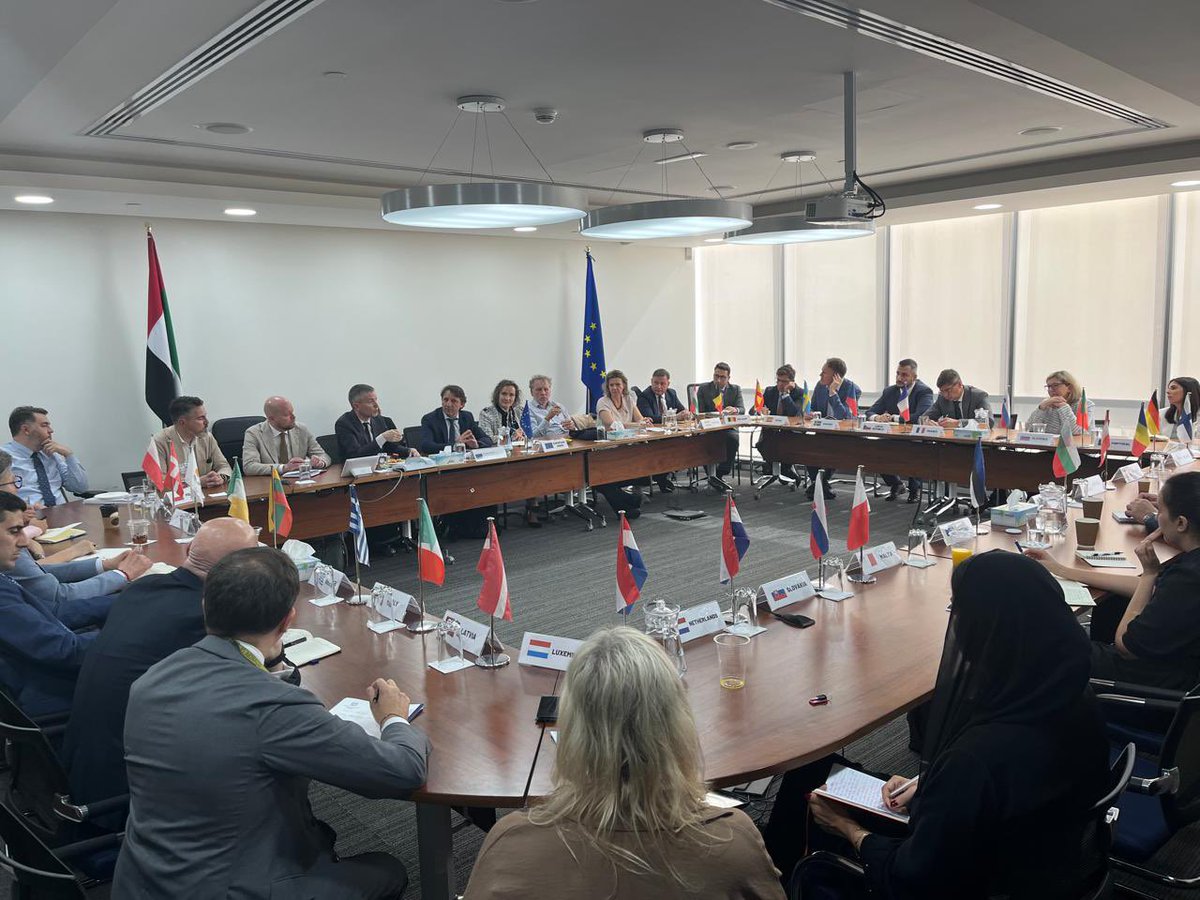 EP_Taxation's tweet image. End of the first day’s meetings for the delegation of MEPs of the @EP_Taxation subcommittee in Abu Dhabi. Meetings continue tomorrow and then in Dubai on Wednesday.