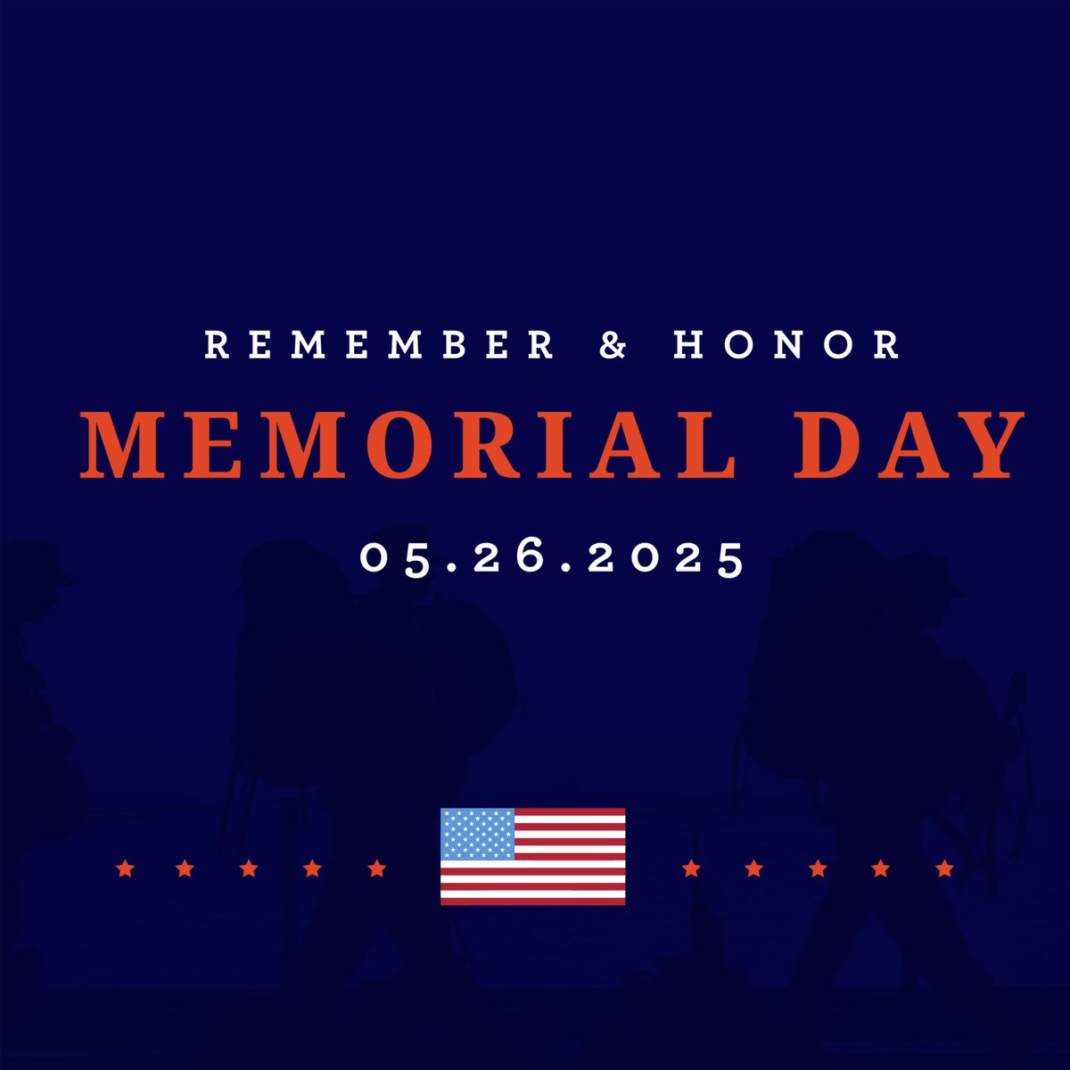 Today we remember and honor those who made the ultimate sacrifice. 🇺🇸