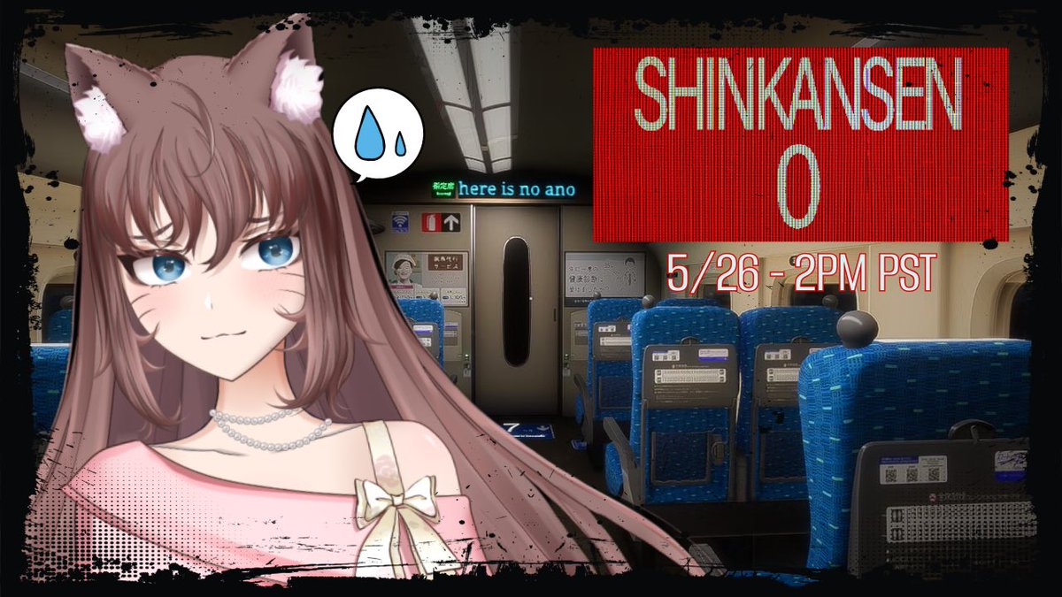Catch this COMPLETELY NORMAL train with me today at 2pm PST over on Twitch! [Shinkansen 0]

linktr.ee/tsumaasmr