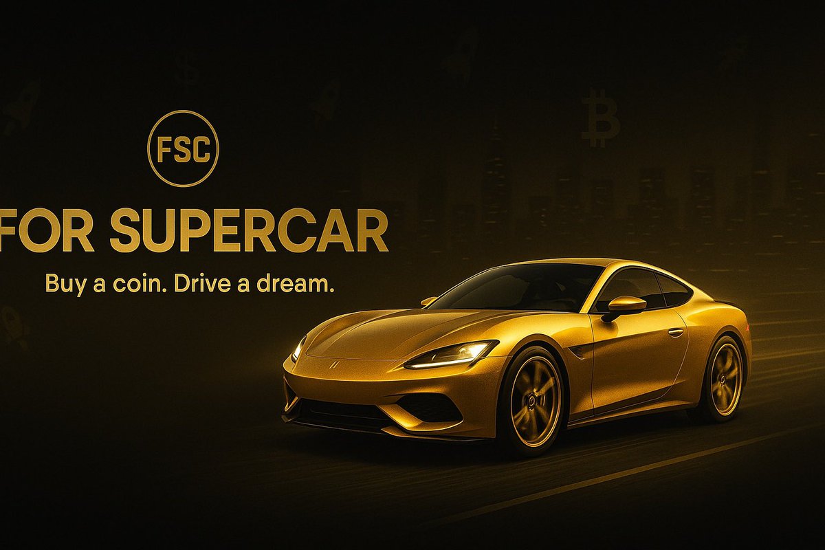 ForSupercar's tweet photo. We’re not promising moons.
We’re promising Ferraris.

No rugpulls. No insiders.
Just a fair launch, a crazy vision, and a wild community with one goal: drive the dream.

Together, we win. Together, we ride.

#Crypto #CryptoNews #CryptoGem #Altcoins #CryptoCommunity https://t.co/d26Wbl2QPB
