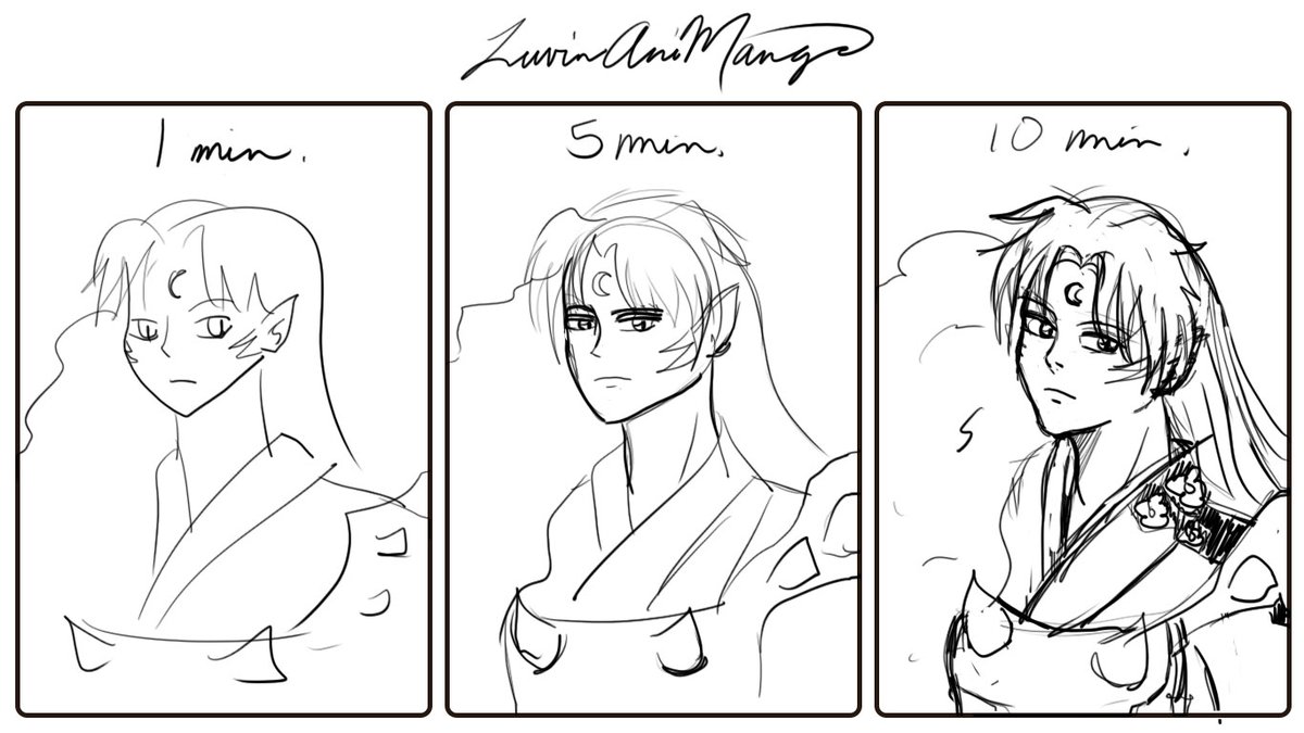 I'm a little embarrassed, since the quality of mine is not nearly up to par🙈, but I did promise I'd do this drawing challenge <a href="/SaltMango1/">SaltMango</a> and <a href="/frerfcd/">Frerfcd</a> did! It was fun! 1 min looks like Picasso, 5 min went too fast😬, and while 10 min dragged on, I obviously needed more time😆.