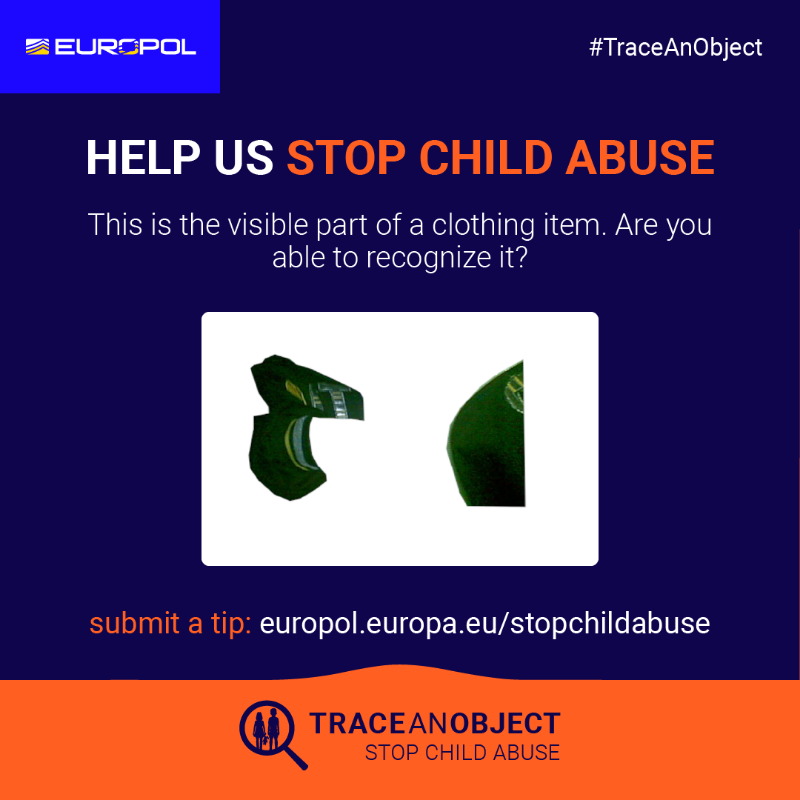 Europol's tweet photo. 🔎 Can you identify any of these items? Even the smallest tip could help.
⚠️ Our #TraceAnObject website has new images taken from files depicting child sexual abuse.
💡 You can help us move these investigations forward by submitting an anonymous tip.