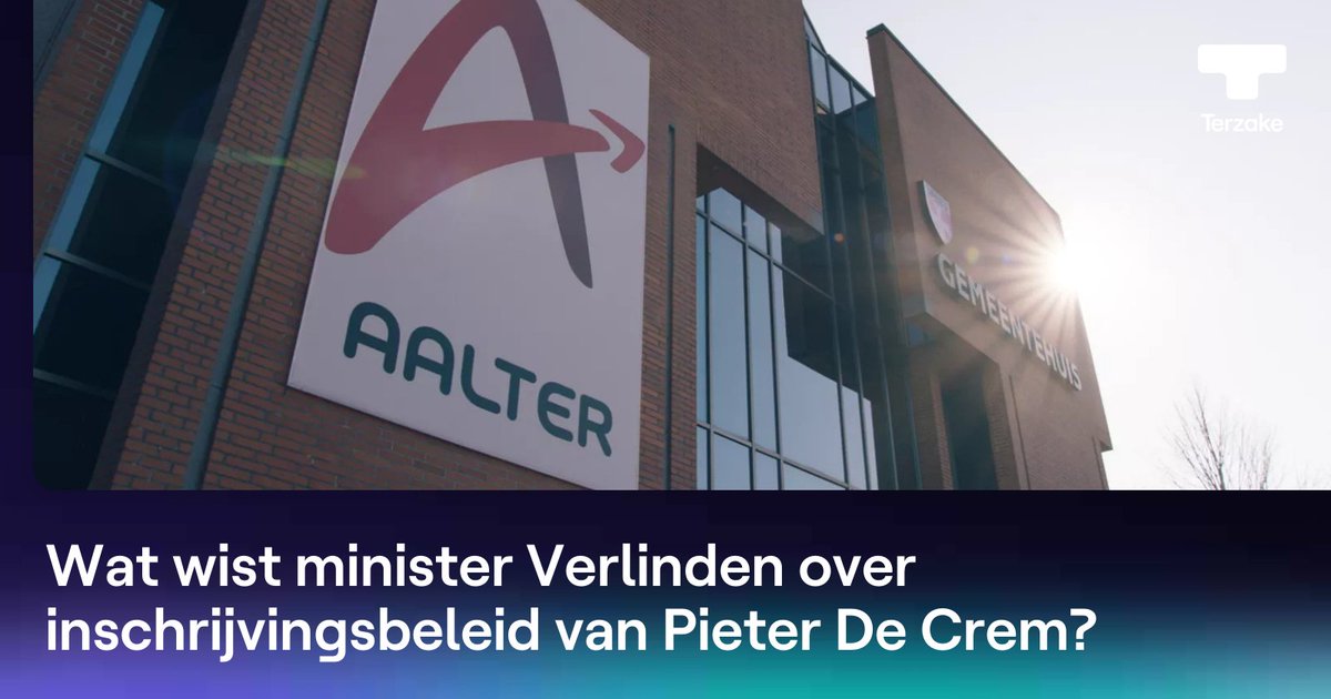 Terzake (@terzaketv) on Twitter photo Vanavond in #terzaketv: Was Verlinden wel of niet op de hoogte over klachten in Aalter? <a href="/vadderiVRT/">ivan de vadder</a>. Hoe is de sfeer bij Open VLD? <a href="/AnneVanr/">Anne Vanrenterghem</a>. Union kampioen, Peter Vandenbempt. En zware bombardementen in Oekraïne,
<a href="/Balliauw/">Balliauw</a>. Om 20u met <a href="/PJDeSmedt/">Pieterjan De Smedt</a> Vanavond in #terzaketv: Was Verlinden wel of niet op de hoogte over klachten in Aalter? <a href="/vadderiVRT/">ivan de vadder</a>. Hoe is de sfeer bij Open VLD? <a href="/AnneVanr/">Anne Vanrenterghem</a>. Union kampioen, Peter Vandenbempt. En zware bombardementen in Oekraïne,
<a href="/Balliauw/">Balliauw</a>. Om 20u met <a href="/PJDeSmedt/">Pieterjan De Smedt</a>