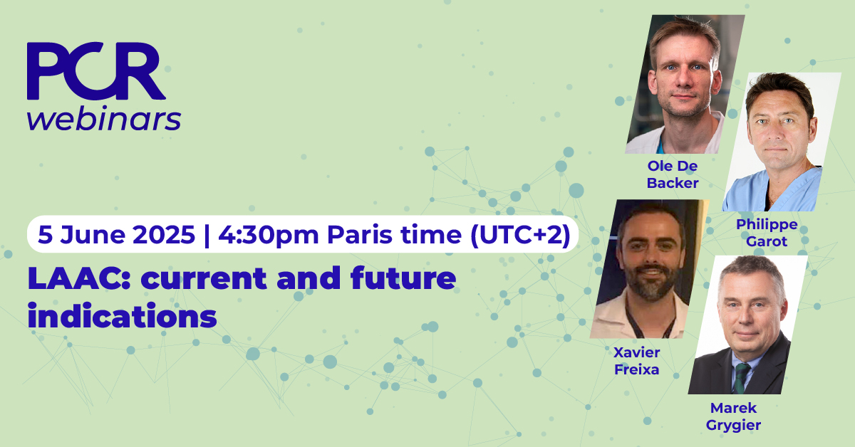 PCRonline 🫀 (@pcronline) on Twitter photo 🩺 In interventional cardiology, every decision matters. Ready to stay ahead? 📅 Join the #PCRwebinar on LAAC: Current & Future Indications, on Thursday 5 June, 4:30pm (UTC+2), with Ole De Backer, <a href="/DrGarot/">Dr Philippe Garot</a>, <a href="/freixa_xavier/">Xavier Freixa</a> and Marek Grygier. Learn the latest for 2025! 🔗 Sign up 🩺 In interventional cardiology, every decision matters. Ready to stay ahead? 📅 Join the #PCRwebinar on LAAC: Current & Future Indications, on Thursday 5 June, 4:30pm (UTC+2), with Ole De Backer, <a href="/DrGarot/">Dr Philippe Garot</a>, <a href="/freixa_xavier/">Xavier Freixa</a> and Marek Grygier. Learn the latest for 2025! 🔗 Sign up