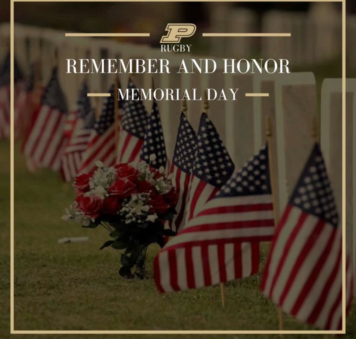 This Memorial Day, Purdue Rugby honors all those who served and sacrificed. Thank you for your service and courage.

#BoilerUp🚂
