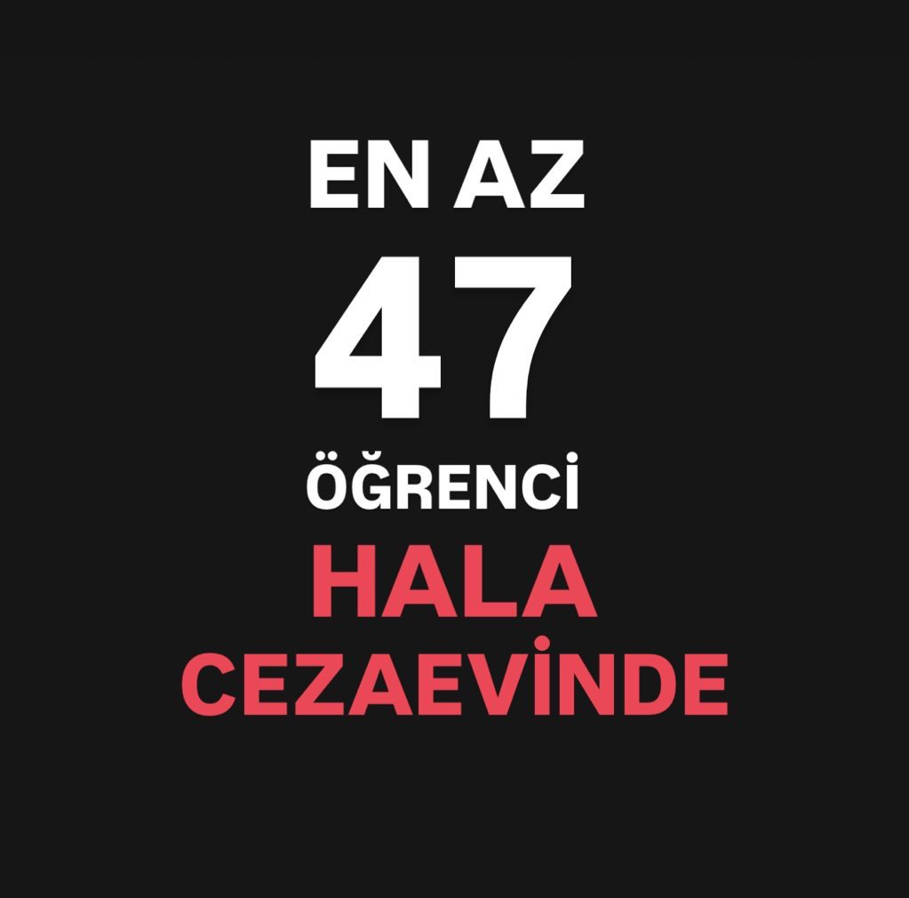 1 kişinin ölümüne, 4 kişinin yaralanmasına sebep olan Zehra Kınık 1 gün bile tutuklanmadı.

En az 47 öğrenci ise haftalardır cezaevinde.

Yazıklar olsun.