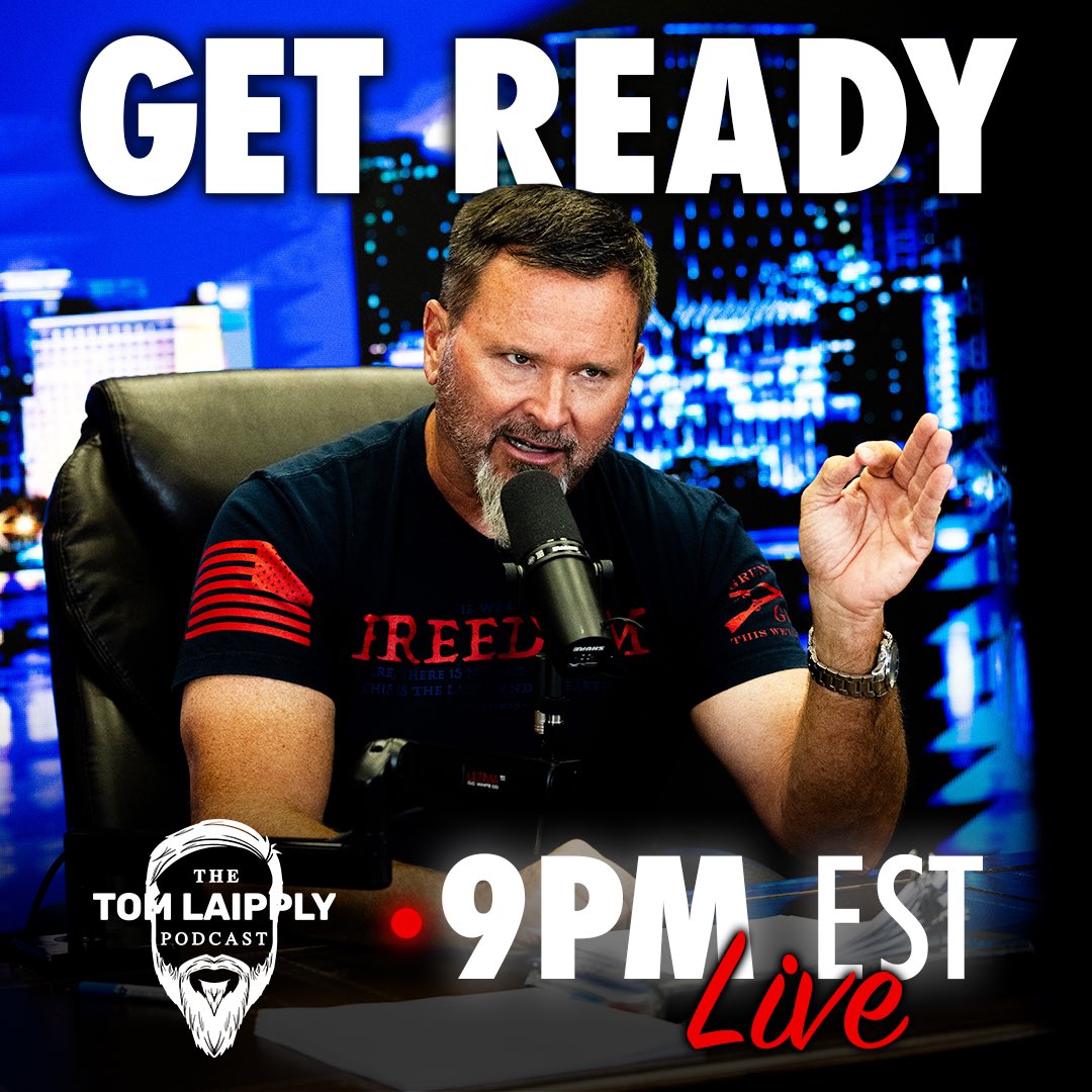 What better way to close out your long weekend? We’re live at 9 pm EST every weeknight on Rumble.com/c/tomlaipply , BlackrobeTV, and CTN SWFL. (Fridays on CTN Nation-wide!)