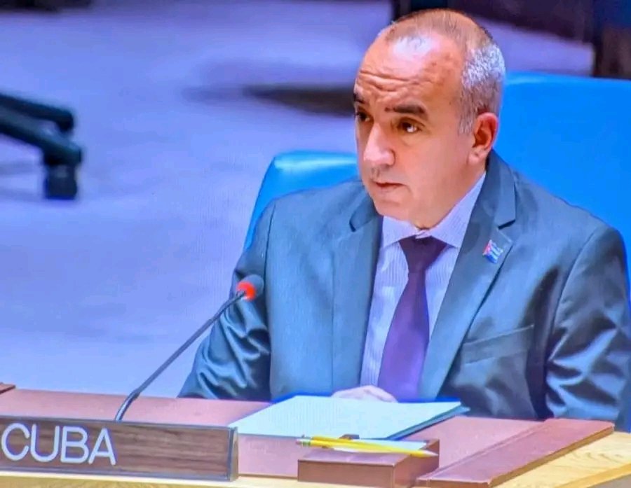 #Cuba 🇨🇺 denuncia en el Consejo de Seguridad de la ONU el genocidio contra el pueblo palestino 🇵🇸.
#Matanzas #FreePalestine