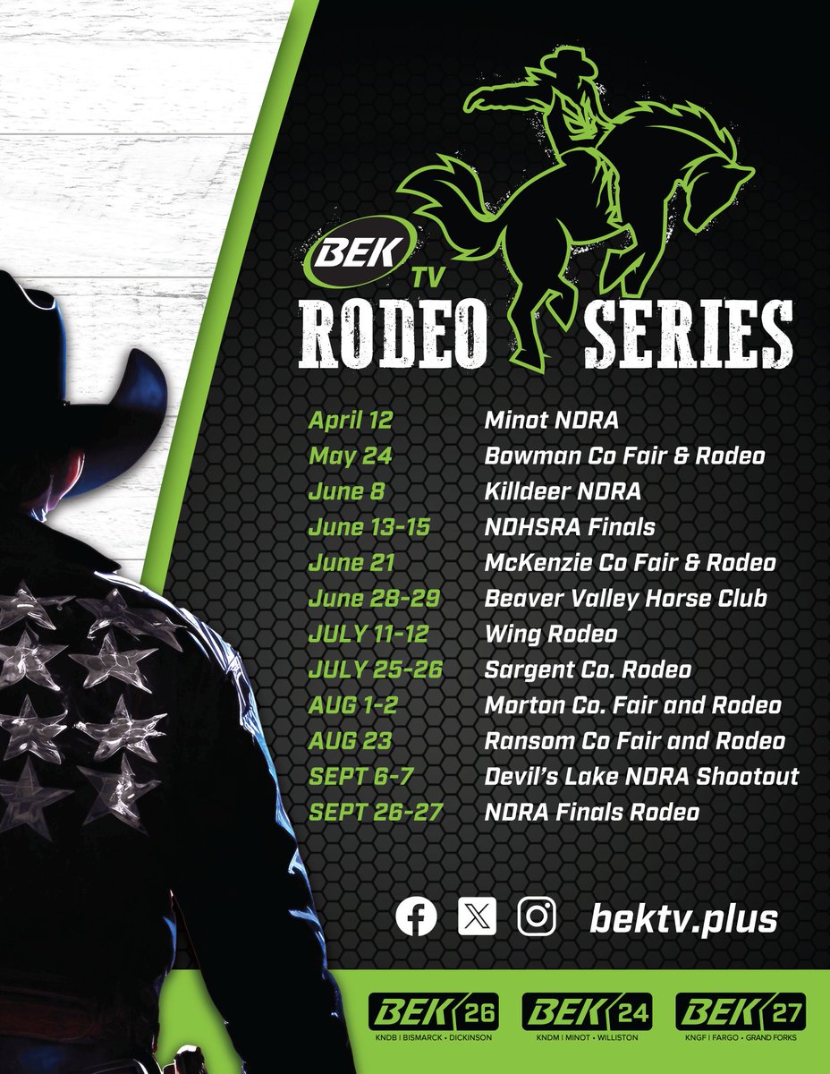 BEKSports's tweet image. 🐂 Bulls. Bravery. BEK TV. 

Catch the wildest rides—NDRA 2025 &amp;amp; NDHSRA Finals—LIVE on BEK TV! 🐃 

Feel the rumble from anywhere! 📲 Stream on the BEK TV+ app for your front-row seat. 

#HoldOnTight #NDRA2025 #BEKTVPlus #NDHSRAFinals #WatchTheRide