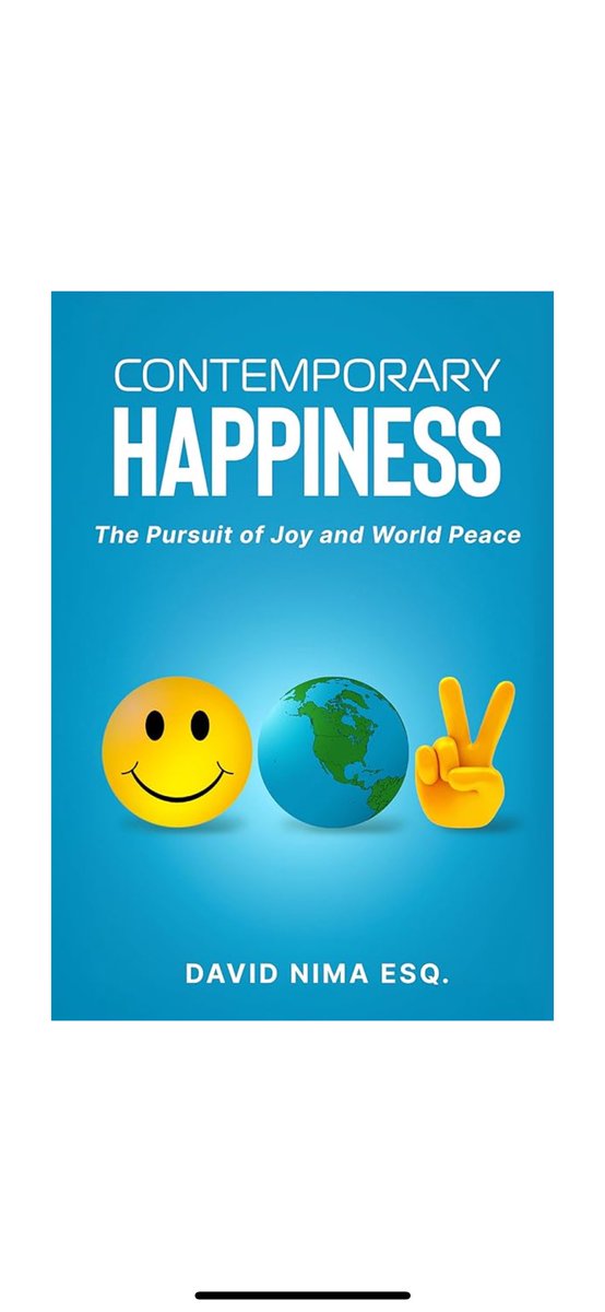 davidnimaesq's tweet image. My latest book is now available on Amazon. This a book about cultivating more happiness in contemporary culture.
Happiness in your mind. Happiness in your home. And happiness throughout the world.
I define “happiness” as the absence of stress.
Get your copy today and let’s…