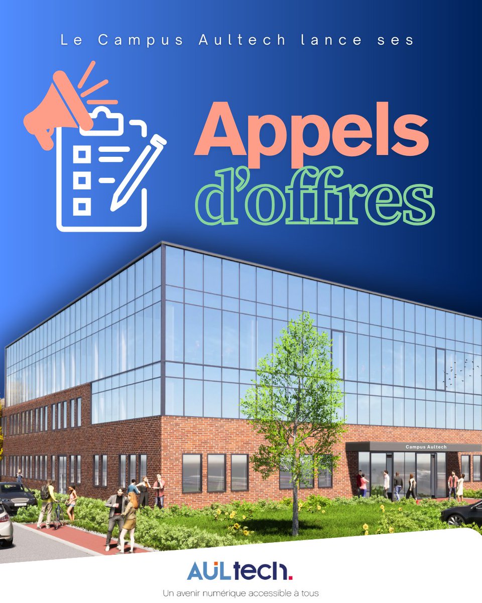 📣 Dans le cadre de l’ouverture prochaine de notre campus « Aultech », plusieurs appels d’offres seront lancés pour accompagner le développement du site.
Toutes les informations relatives aux dossiers de consultation seront disponibles  sur notre site  mde-ce.com