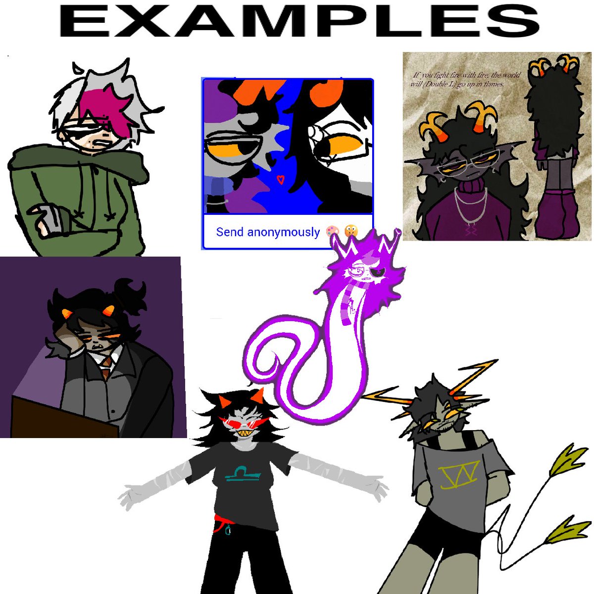 justajevil's tweet image. remade the c0mm sheet . hmu if you like homestuck and have money maybe