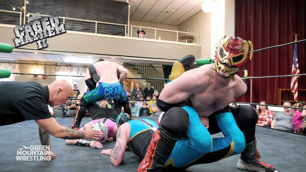 GMW returned to the Barre Elks Lodge in Barre, Vermont, on Sunday, May 18, 2025, with Caged Mayhem II! In the third match, it was exciting lucha libre tag team action as The Colony faced off against The Nation of Crustacean!

Peter DeLonge is on the call!

youtu.be/pjPt3YxprL0