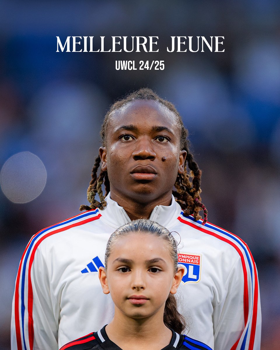 OL Féminin (@olfeminin) on Twitter photo 🌟 Meilleure jeune de l’<a href="/UWCL/">UEFA Women’s Champions League</a> 24/25 = 𝐌𝐞𝐥𝐜𝐡𝐢𝐞 𝐃𝐮𝐦𝐨𝐫𝐧𝐚𝐲 !
Pour la 2e saison d’affilée. 😏 🌟 Meilleure jeune de l’<a href="/UWCL/">UEFA Women’s Champions League</a> 24/25 = 𝐌𝐞𝐥𝐜𝐡𝐢𝐞 𝐃𝐮𝐦𝐨𝐫𝐧𝐚𝐲 !
Pour la 2e saison d’affilée. 😏