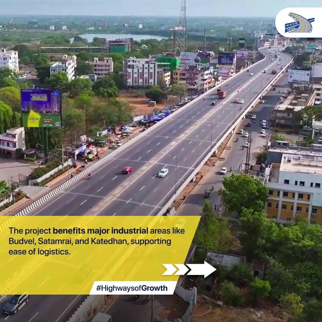 NHAI_Official's tweet photo. The 6-laning of 10 km long Aramgarh-Shamshabad stretch is part of Bengaluru-Hyderabad section of NH-44 in Telangana. The section enables seamless movement of logistics between #Telangana &amp; nearby states, while promoting economic activities in the region. #NHAI #BuildingANation https://t.co/RRkkLtJaZ3