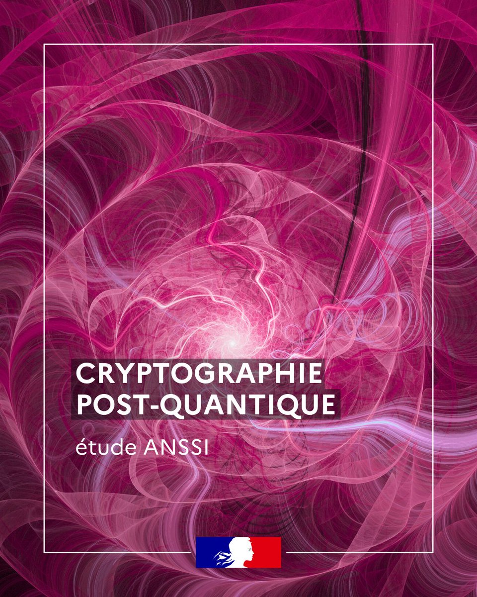 📝 Découvrez la 3ème étude de l'ANSSI sur l’état de la prise en compte de la #cryptographie post-quantique.

L'étude s'inscrit dans un travail de long terme de l’Agence pour accompagner les entités à se préparer à l’arrivée de la menace #quantique.

🔗 cyber.gouv.fr/publications/e…