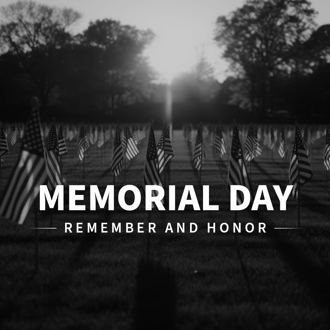 Today, we honor and thank the brave men and women who have served and sacrificed for our country. #MemorialDay
