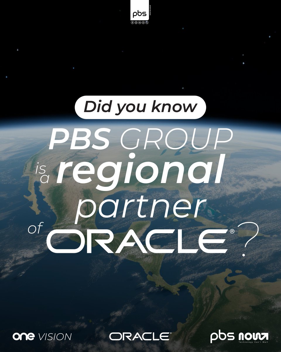 PBSGroupLimited's tweet photo. From Guyana to Guatemala, PBS Group brings global tech to local markets.
And yes, Oracle is part of our strategic partner network.
#PBSNOW #OraclePartner #TechLeaders #RegionalImpact #PBSGroup #OneVision https://t.co/nR39fJFr0k