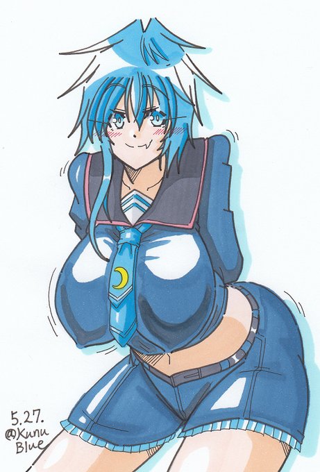 遅くなりましたが水無月君進水日おめでとうございます!水無月君を描きました。 