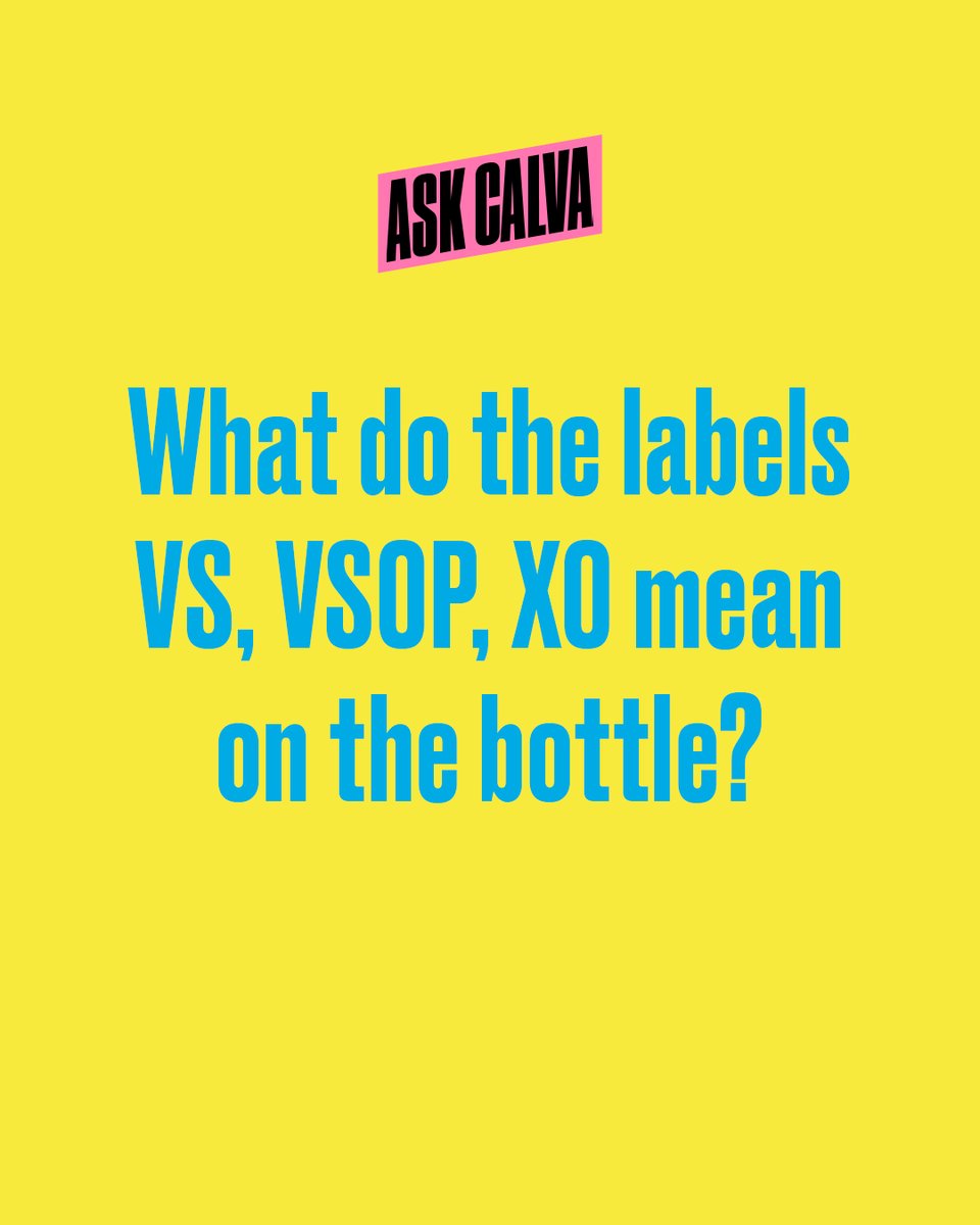 🍎 VS (Very Special): 2-year minimum aging

🍎 VSOP: 4-year minimum aging

🍎 XO / Hors d’âge: 6-year minimum aging
(often much more in practice)

ℹ Alcohol abuse is bad for your health. Drink responsibly.