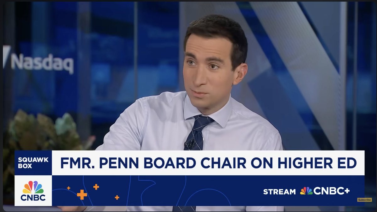 THEIALX's tweet image. CNBC Television
#ScottBok, Greenhill &amp;amp; Co. chairman, former #UPenn board chair and ‘#SurvivingWallStreet’ author, joins 'Squawk Box' to discuss the tension between the White House and higher education, impact of Trump administration withholding federal grants and removing