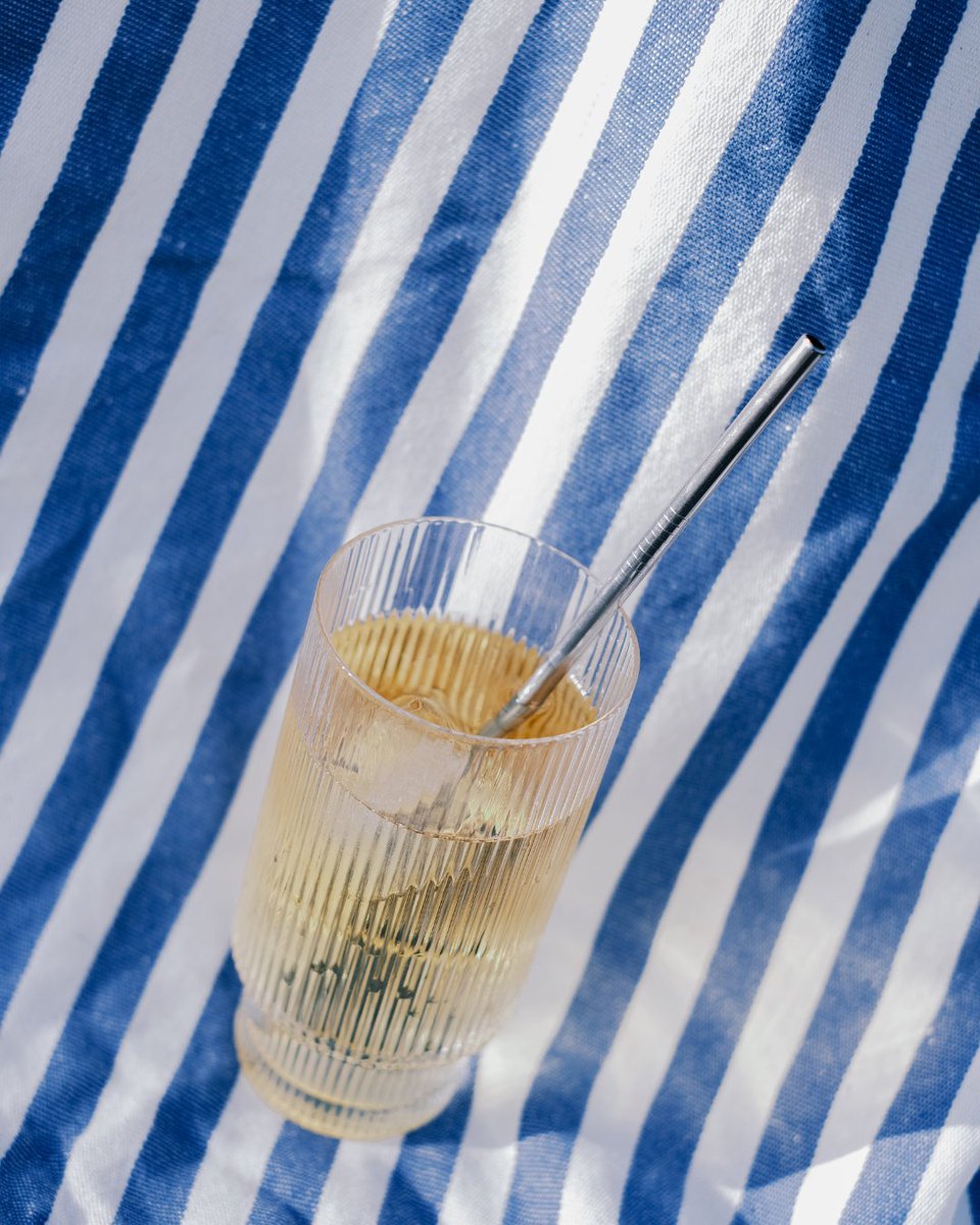 Ribbed glass, iced cocktail, clear sky. ☀️

ℹ Alcohol abuse is bad for your health. Drink responsibly.