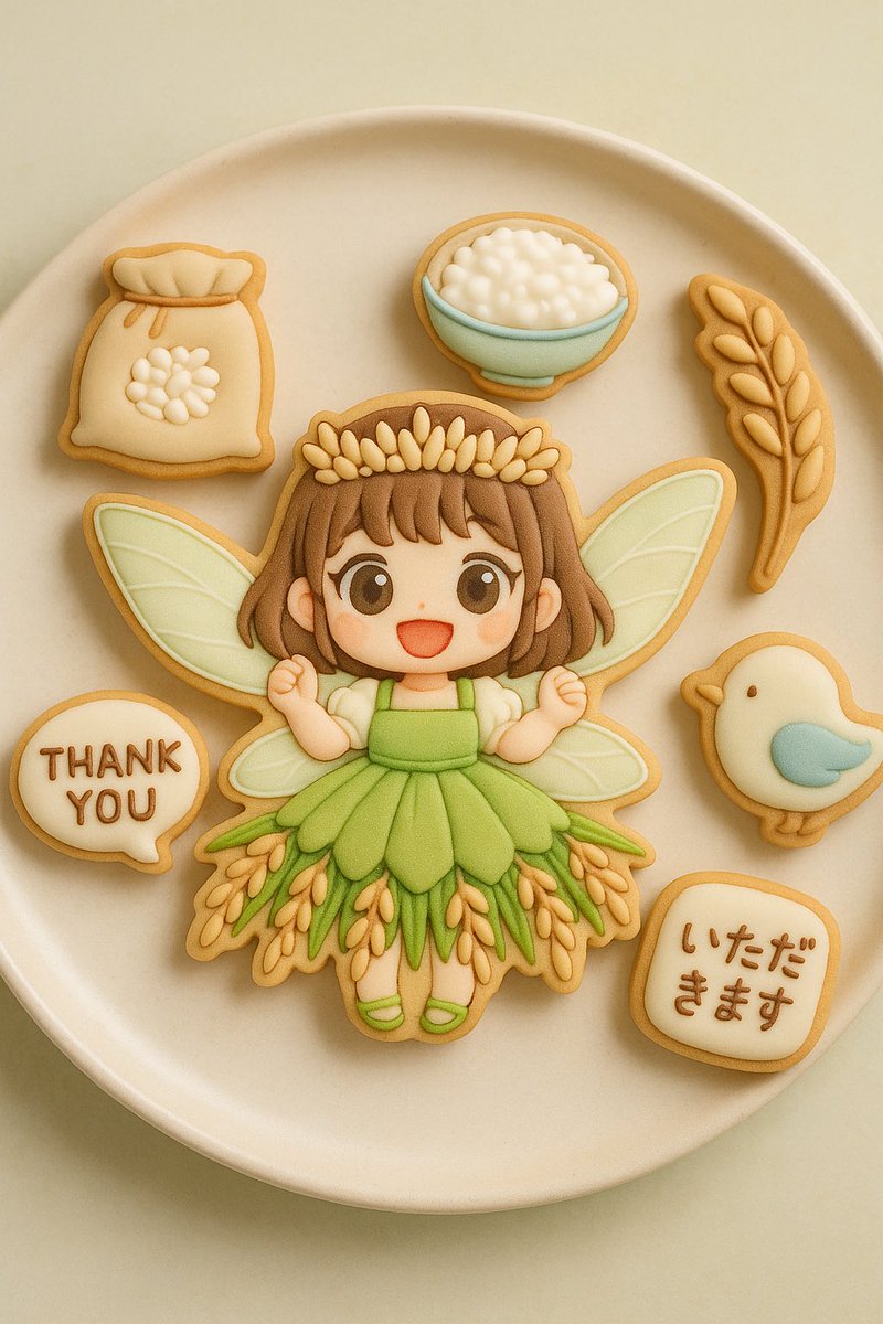 こんまり様、いつもありがとうございます😊プロンプトお借りしました！！
我が家のお米の妖精キャラクターです！
#konmari
#画像生成