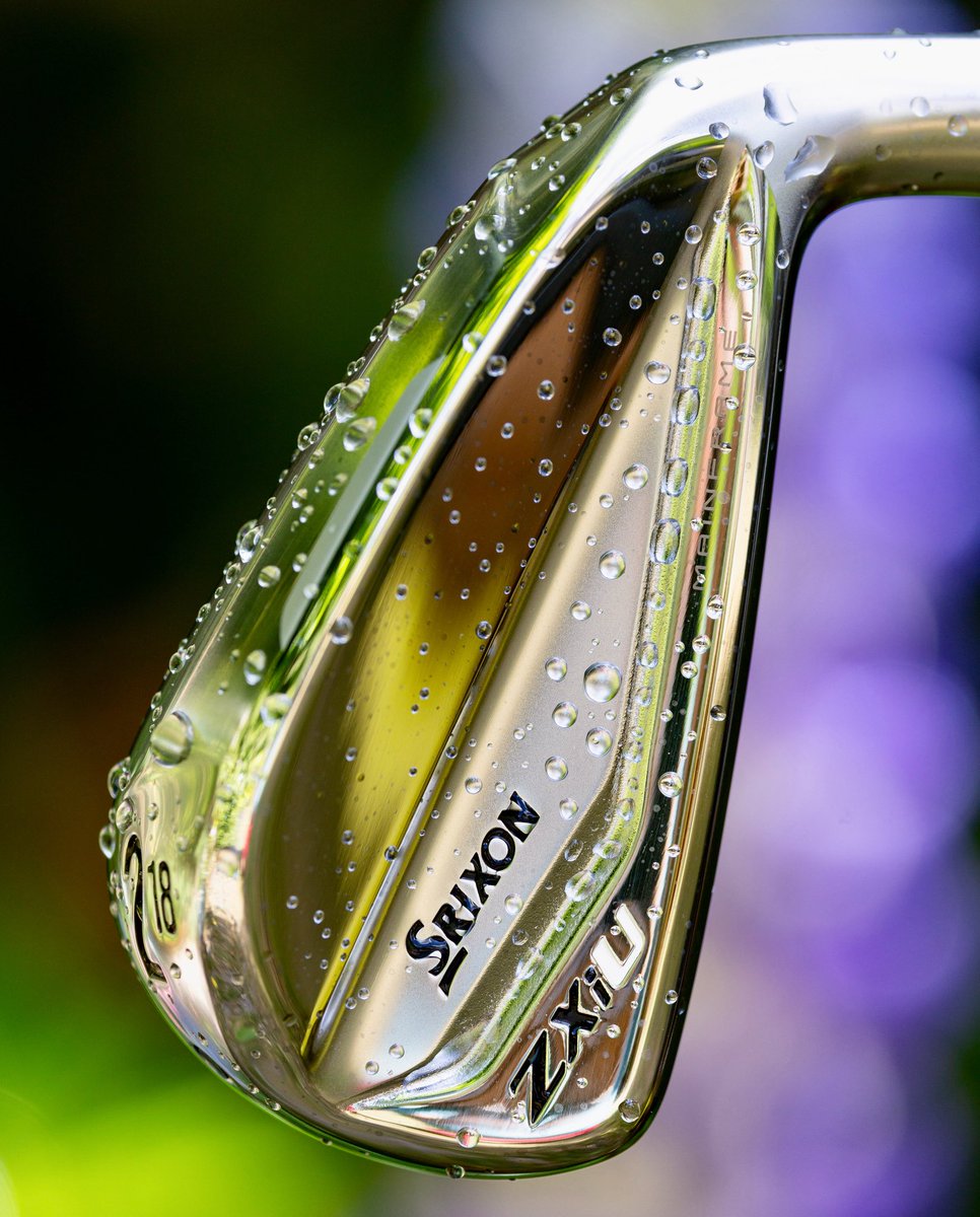 SrixonEurope's tweet photo. Soaked, but unstoppable💧 Rain or shine the ZXi Utility Iron delivers when the pressure’s on, with razor-sharp performance every time you pull it out the bag.💧💯

#ZXiU #drivingiron #golfequipment #golfperformance https://t.co/IPNwkyL9Cs