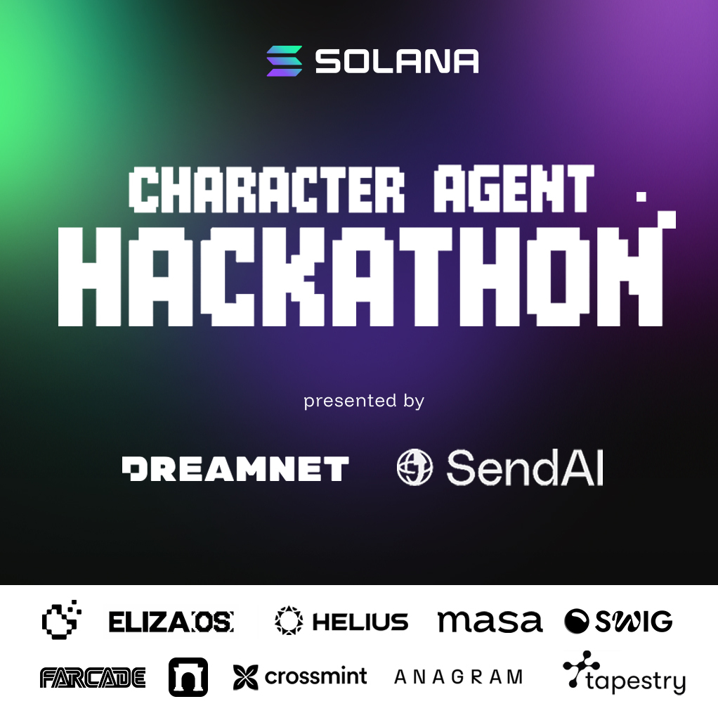 Who are we seeing in NYC next month? 

📅 June 26
🏆 $50,000+ in prizes
🤝 Powered by @Solana <a href="/elizaOS/">elizaOS</a> <a href="/sendaifun/">SendAI</a> <a href="/farcaster_xyz/">Farcaster</a> + more
🤖 First access to 4 DreamNet-native agents created by <a href="/doodles/">doodles</a> 

Secure your spot today ↓
