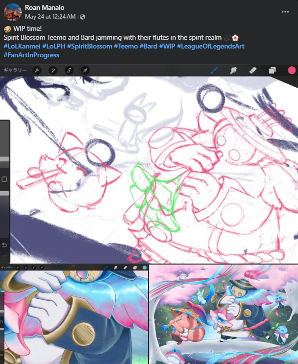 YummiEbi's tweet image. This person used and submitted two stolen art pieces by @_rrrinran and @_FlSchultz_ (Cropped out the watermark)