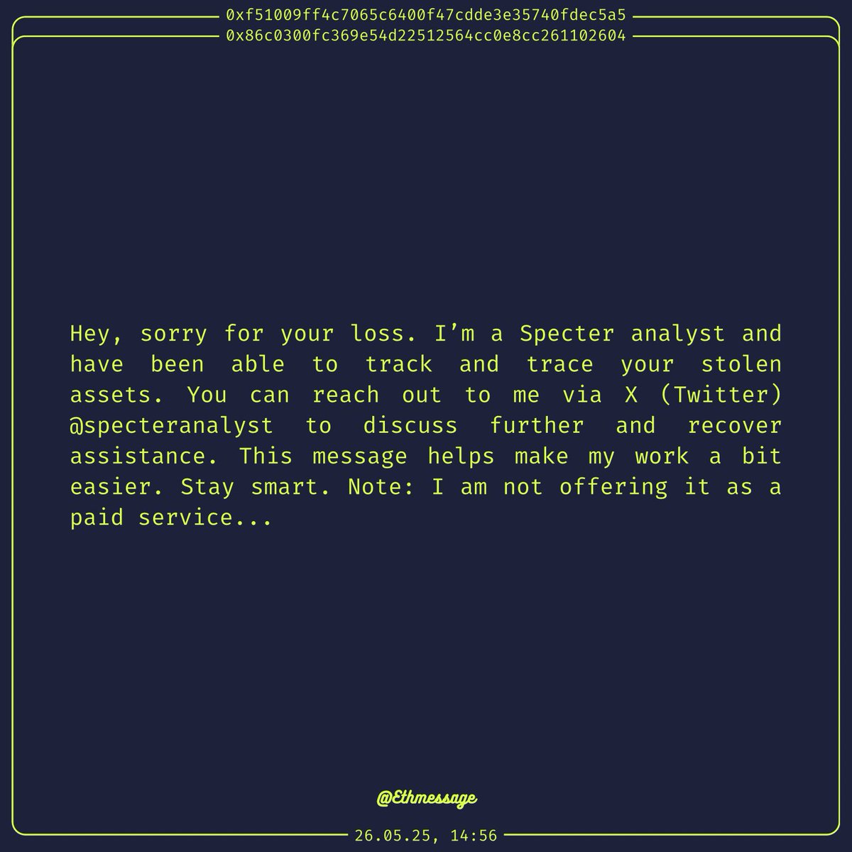 EthMessage tweet media