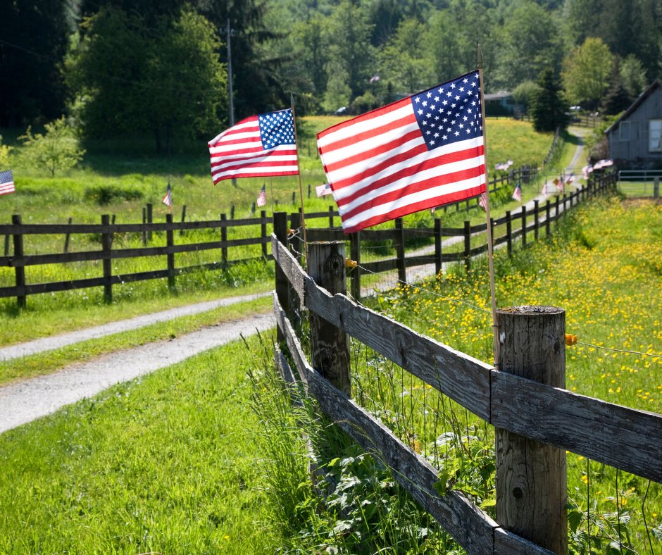 Out here where fields stretch wide and the flag flies high, we pause to reflect on the brave servicemen and women who have made the ultimate sacrifice to protect the freedoms we enjoy. We honor and remember. #MemorialDay