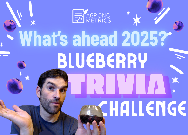 🫐 What Does the Industry Expect in 2025? Find out what the industry said in the Agronometrics Trivia Challenge. What does the blueberry industry think 2025 will look like? Read more at: tinyurl.com/2tnfyu9w