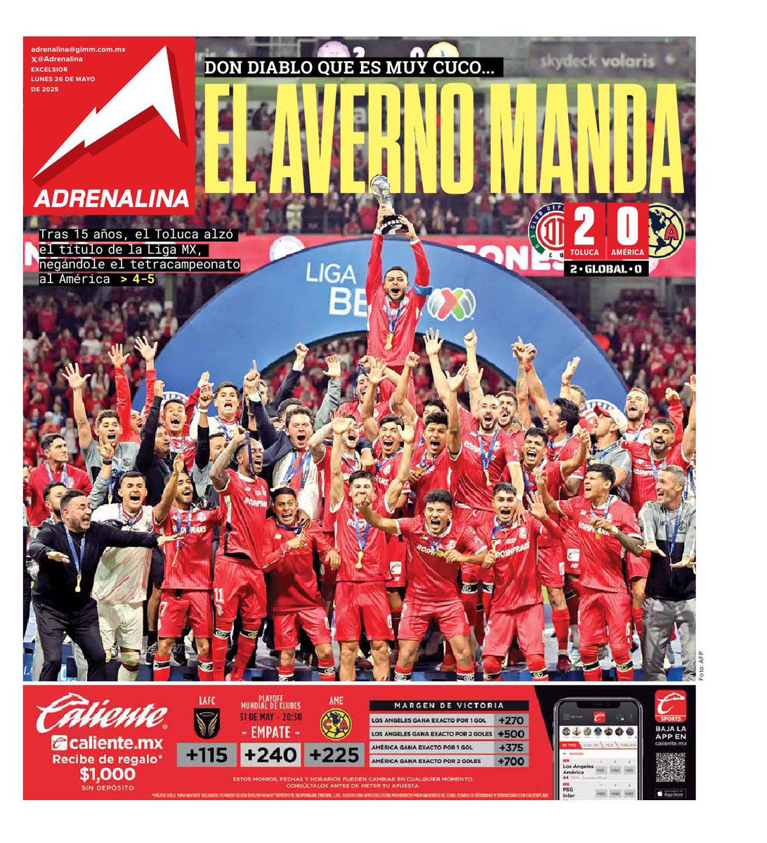SirRuizPombo's tweet photo. Hoy somos los reyes de las portadas 🥺❤️ #diablostwitteros https://t.co/kFGKobq4qi