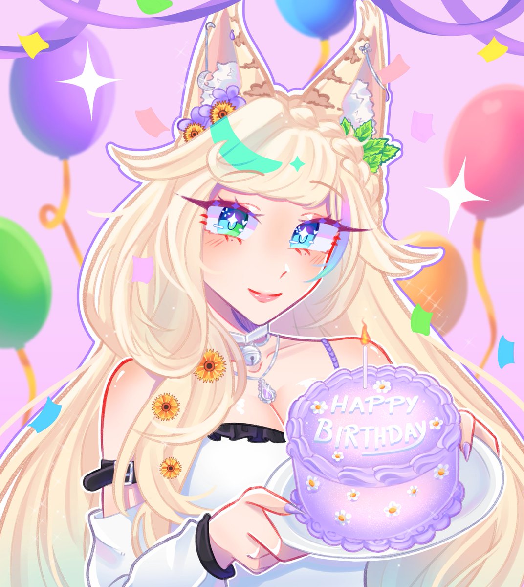 Feliz aniversário pra mimmm🎈💜 Aceitam um bolinho?🎂
🎨Art: /<a href="/__aimihr__/">✨️AimiHR✨️ VGen</a>