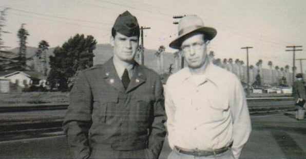 #HappyMemorialDay 
My father James Garner and his father,  at the Glendale bus station as my dad went off the fight in the Korean War! 
RESPECT OUR TRUE AMERICAN HEROS  #Veterans