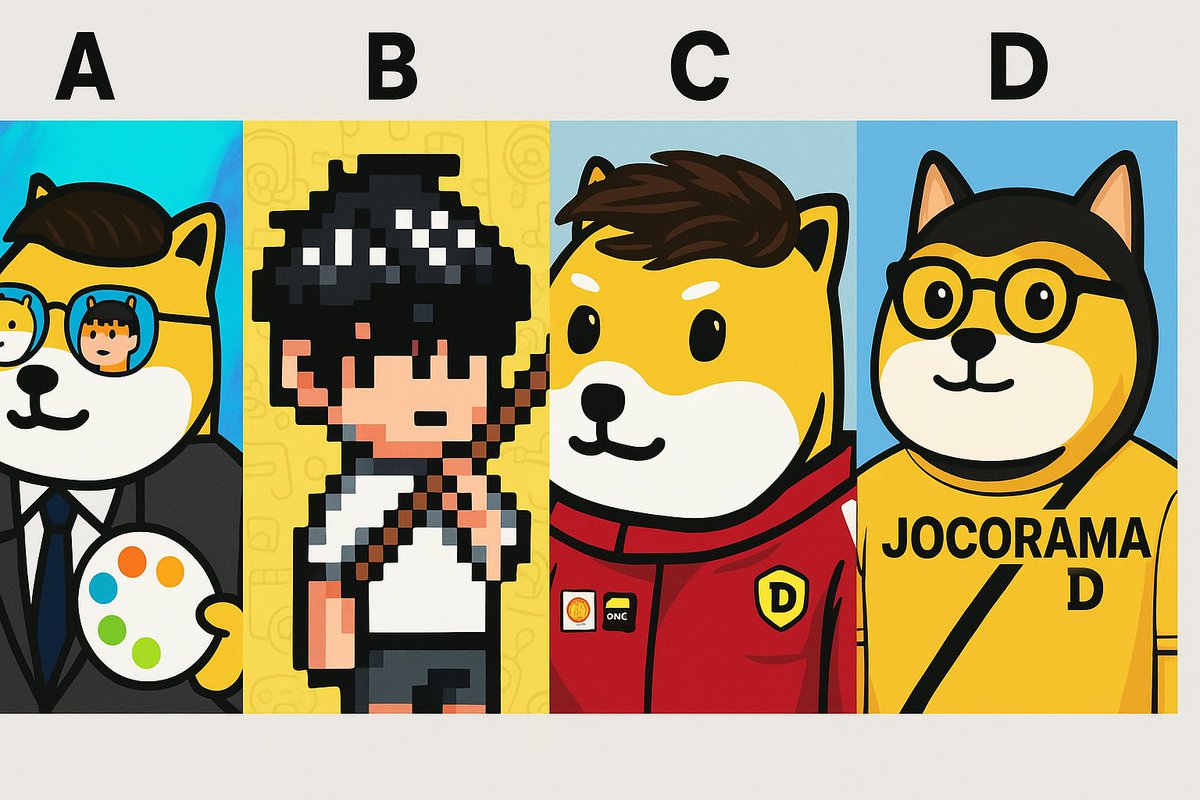 Jocorama's tweet image. Who is the Founder and CEO of @MyDoge &amp;amp; @DogeOS ?

OPTION A : @cb_doge
OPTION B : @BuildrJ
OPTION C : JORDAN 
OPTION D : JOCORAMA 

#mydoge #dogecoin #dogeos