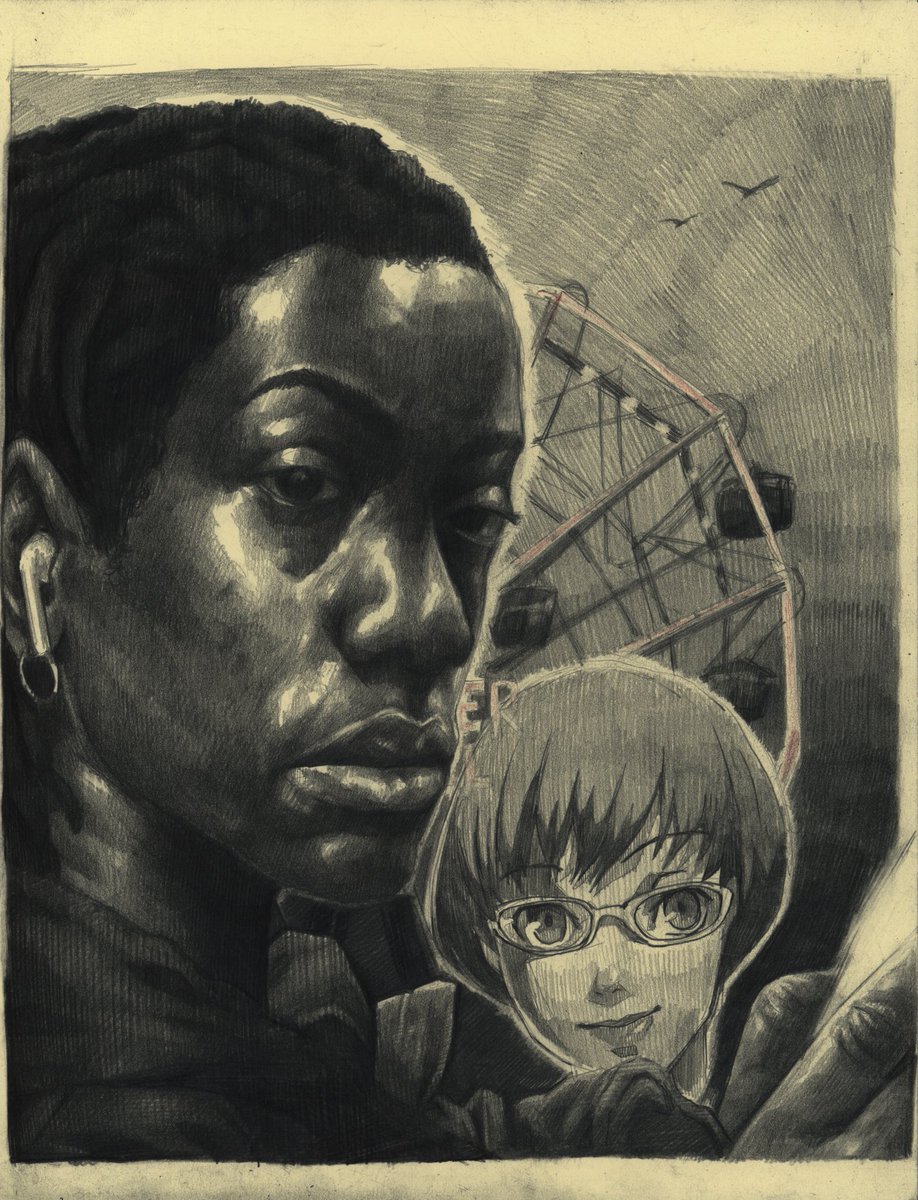 snakebone_'s tweet image. Youth
Graphite and Colored Pencil on Toned Paper
8.5” x 11”
