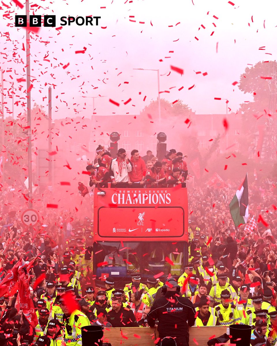 BBCSport's tweet photo. What a sight for Liverpool fans 🤩 https://t.co/8PRwICOpLr