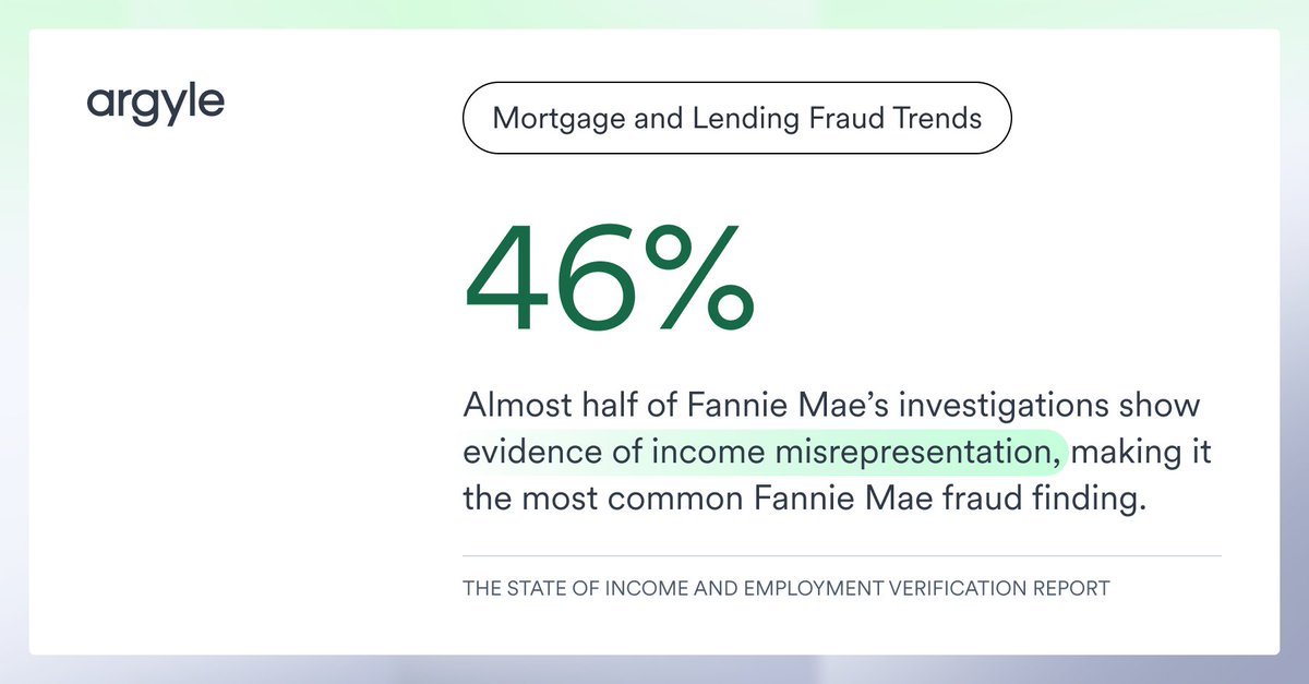 📈 Did you know that almost half of Fannie Mae’s investigations show evidence of income misrepresentation? Download our VOIE report to learn more about the state of the industry. 

➡️ hubs.la/Q03nGqcg0